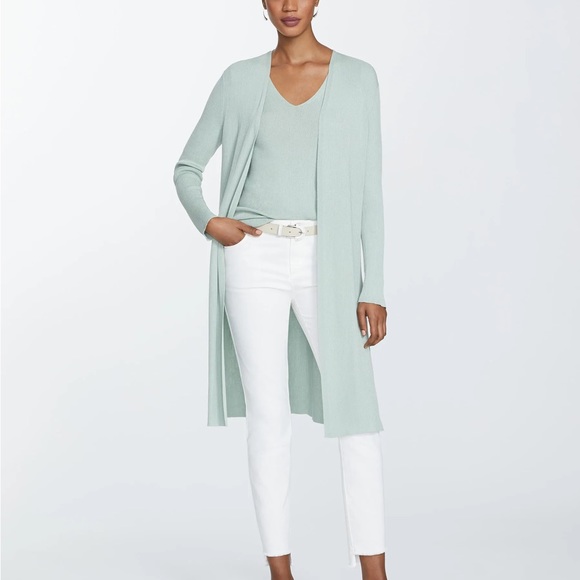 LAFAYETTE 148 NEW YORK Ribbed Longline Cardigan
